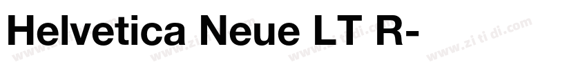 Helvetica Neue LT R字体转换